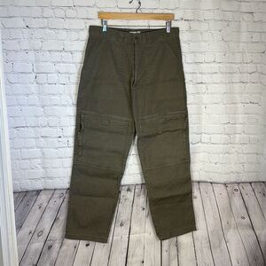 Vintage Bugle Boy Men's Cargo Baggy Skater 90s Hiking Pants size W36 x L32 Ramie